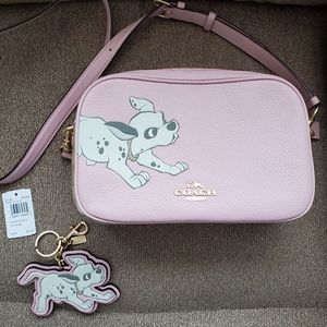 Coach Disney 101 Dalmations Cross Body Bag with Matching Key Ring